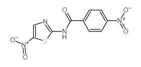 Benzamide,4-nitro-N-(5-nitro-2-thiazolyl)- structure