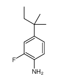 2-fluoro-4-(2-methylbutan-2-yl)aniline结构式