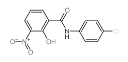 Benzamide,N-(4-chlorophenyl)-2-hydroxy-3-nitro- Structure