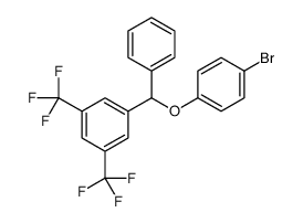 1-[(4-bromophenoxy)-phenylmethyl]-3,5-bis(trifluoromethyl)benzene Structure