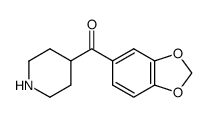 benzo[1,3]dioxol-5-yl-piperidin-4-yl-methanone结构式