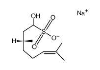 sodium 1-hydroxy-3,7-dimethyloct-6-ene-1-sulphonate Structure