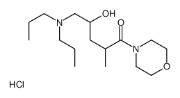 5-(dipropylamino)-4-hydroxy-2-methyl-1-morpholin-4-ylpentan-1-one,hydrochloride Structure