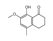 5-Methyl-7-methoxy-8-hydroxy-tetralon-(1)结构式