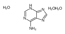 7H-purin-6-amine,trihydrate结构式