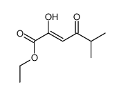 ethyl 2-hydroxy-5-methyl-4-oxohex-2-enoate Structure