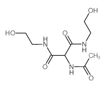 Propanediamide,2-(acetylamino)-N1,N3-bis(2-hydroxyethyl)- Structure