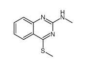 2-methylamino-4-methylthioquinazoline结构式