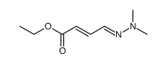 4-(Dimethylhydrazono)-2-butensaeure-ethylester Structure