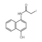 Acetamide,N-(4-hydroxy-1-naphthalenyl)-2-iodo-结构式