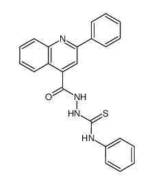 1-(4-(2-phenyl)benzopyrideformyl)-4-phenyl-3-thiosemicarbazide结构式