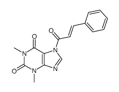 1H-Purine-2,6-dione,3,7-dihydro-1,3-dimethyl-7-(1-oxo-3-phenyl-2-propenyl)- (9CI) Structure