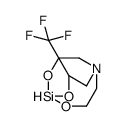 3-(trifluoromethyl)-4,6,11-trioxa-1-aza-5-silabicyclo[3.3.3]undecane结构式