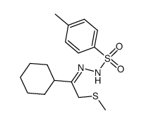 Cyclohexyl-methylthio-methylketon-p-tosylhydrazon结构式