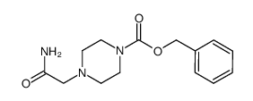 benzyl 4-(2-amino-2-oxoethyl)piperazine-1-carboxylate structure