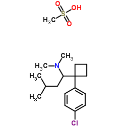 (±)-Sibutramine (methanesulfonate)结构式