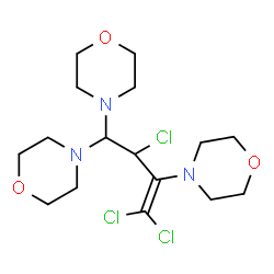 4,4',4''-[2-chloro-1-(dichloromethylene)propan-1-yl-3-ylidene]trismorpholine Structure