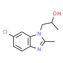 1-(6-Chloro-2-methyl-1H-benzimidazol-1-yl)-2-propanol结构式