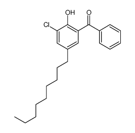 (3-Chloro-2-hydroxy-5-nonylphenyl)phenylmethanone结构式