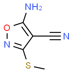 4-Isoxazolecarbonitrile,5-amino-3-(methylthio)-(7CI,9CI) picture