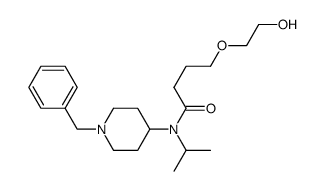 N-(1-benzylpiperidin-4-yl)-N-isopropyl-4-(2-hydroxyethoxy)butyramide结构式