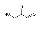 2-chloro-3-hydroxybutanal Structure