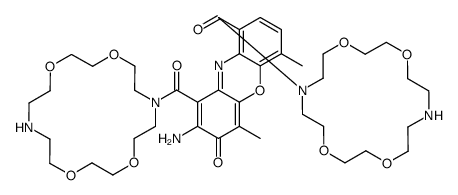 7,7'-[(2-Amino-4,6-dimethyl-3-oxo-3H-phenoxazine-1,9-diyl)dicarbonyl]bis(1,4,10,13-tetraoxa-7,16-diazacyclooctadecane) Structure