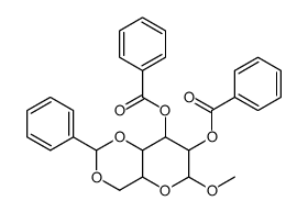 a-D-Galactopyranoside, methyl4,6-O-(phenylmethylene)-, dibenzoate (9CI)结构式
