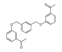 1-[3-[[3-[(3-acetylphenoxy)methyl]phenyl]methoxy]phenyl]ethanone结构式