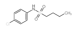 1-Butanesulfonamide,N-(4-chlorophenyl)- Structure