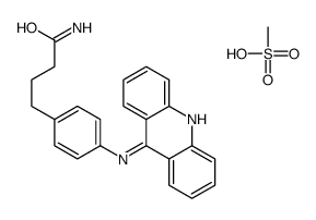 4-(p-(9-Acridinylamino)phenyl)butyramide methanesulfonate结构式