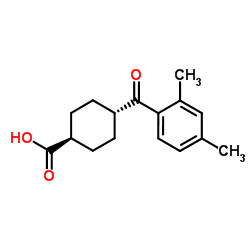 trans-4-(2,4-Dimethylbenzoyl)cyclohexanecarboxylic acid Structure