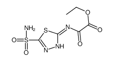2-oxalamido-1,3,4-thiadiazole-5-sulfonamide ethyl ester Structure
