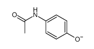 4-acetylamino-phenol, deprotonated form结构式