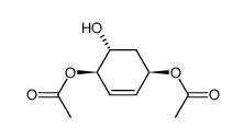 (1R,4R,5R)-5-hydroxycyclohex-2-ene-1,4-diyl diacetate结构式