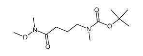 tert-butyl {4-[methoxy(methyl)amino]-4-oxobutyl}methylcarbamate Structure