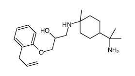 1-(2-allylphenoxy)-3-((8-amino-4-menthane-1-yl)amino)-2-propanol结构式