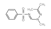 Benzenesulfonamide,N-[[1-methyl-2-(1-methylethylidene)hydrazinyl]methylene]-结构式
