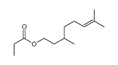 (±)-3,7-dimethyloct-6-enyl propionate结构式