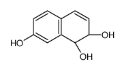 (1R,2R)-1,2-dihydronaphthalene-1,2,7-triol结构式