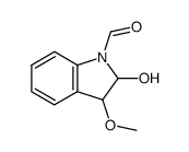 2-hydroxy-3-methoxyindoline-1-carbaldehyde Structure