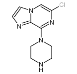 6-Chloro-8-(1-piperazinyl)imidazo[1,2-a]pyrazine Structure