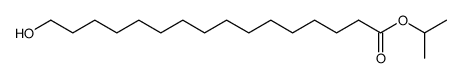 isopropyl 16-hydroxyhexadecanoate结构式