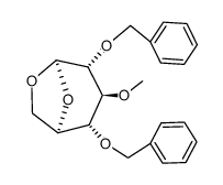 .beta.-D-Glucopyranose, 1,6-anhydro-3-O-methyl-2,4-bis-O-(phenylmethyl)- structure