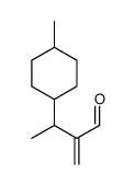 beta,4-dimethyl-alpha-methylenecyclohexanepropionaldehyde structure