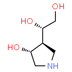 1,2-Ethanediol,1-[(3R,4S)-4-hydroxy-3-pyrrolidinyl]-,(1R)-rel-(9CI) Structure