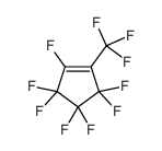 1,3,3,4,4,5,5-Heptafluoro-2-(trifluoromethyl)cyclopentene结构式