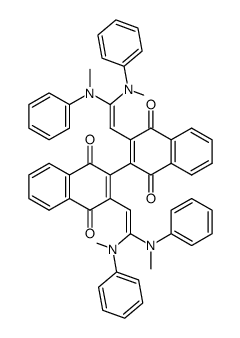 3,3'-bis(2,2-bis(methyl(phenyl)amino)vinyl)-[2,2'-binaphthalene]-1,1',4,4'-tetraone结构式