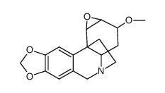 2H,5H-4,10b-Ethano(1,3)dioxolo(4,5-j)oxireno(a)phenanthridine,1a,3,3a, 10c-tetrahydro-2-methoxy-, (1aS,2R,3aR,4S,10bS,10cR)- Structure