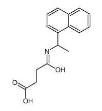 4-(1-naphthalen-1-ylethylamino)-4-oxobutanoic acid结构式